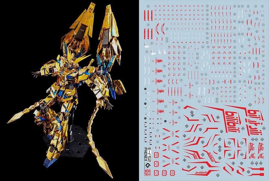 C42 RG 1/144 Phenex Red Decal Sheet 3 C42 RG 1/144 Phenex Red Decal Sheet