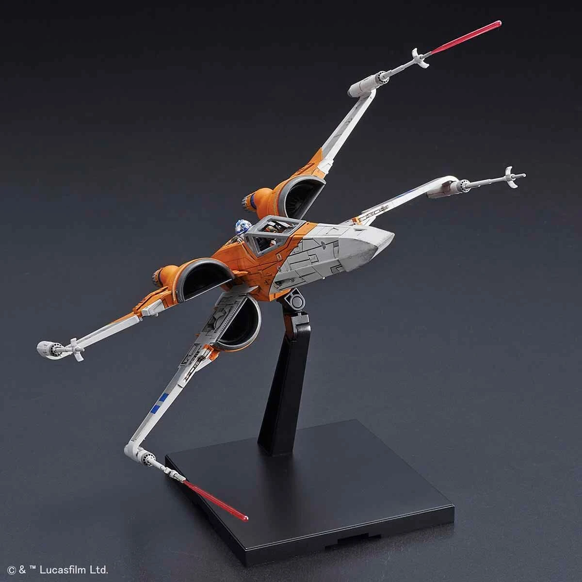 Bandai Star Wars The Rise Of Skywalker Poe's X-Wing Fighter 1/72 Scale Model Kit 6 Bandai Star Wars The Rise Of Skywalker Poe's X-Wing Fighter 1/72 Scale Model Kit - Image 4