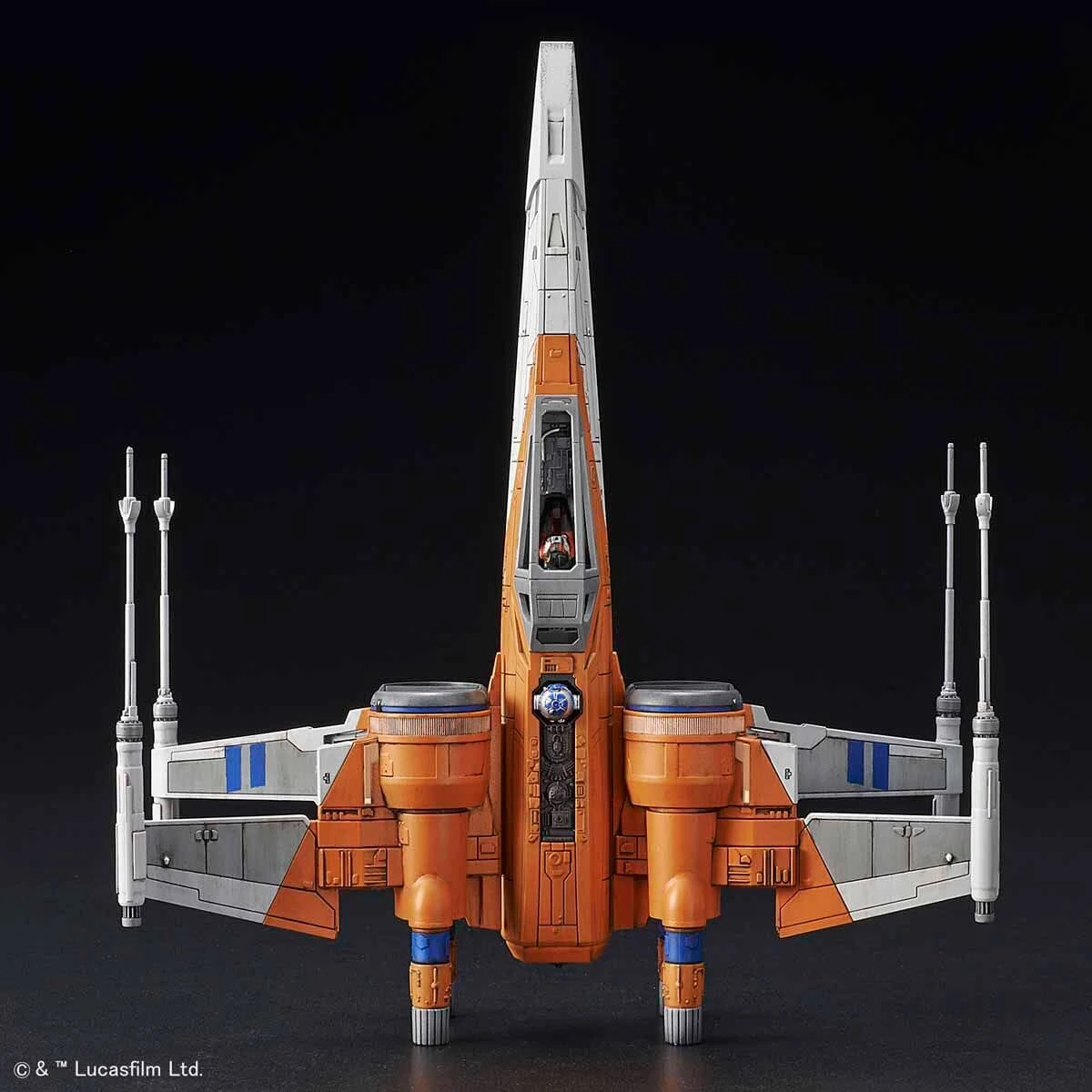 Bandai Star Wars The Rise Of Skywalker Poe's X-Wing Fighter 1/72 Scale Model Kit 9 Bandai Star Wars The Rise Of Skywalker Poe's X-Wing Fighter 1/72 Scale Model Kit - Image 7