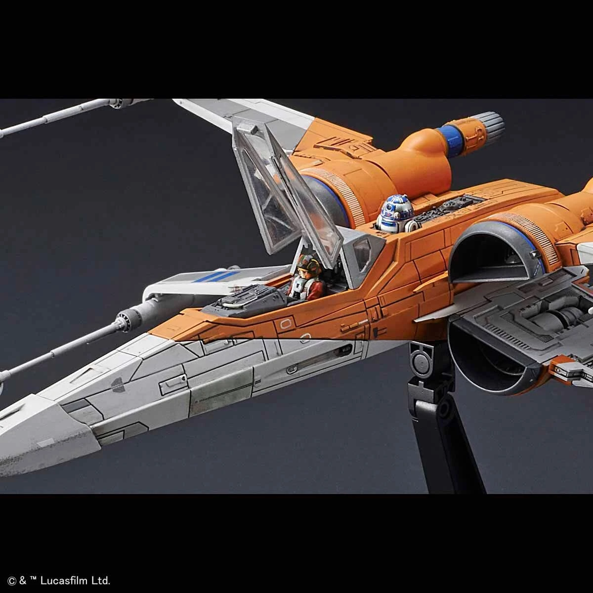 Bandai Star Wars The Rise Of Skywalker Poe's X-Wing Fighter 1/72 Scale Model Kit 15 Bandai Star Wars The Rise Of Skywalker Poe's X-Wing Fighter 1/72 Scale Model Kit - Image 13