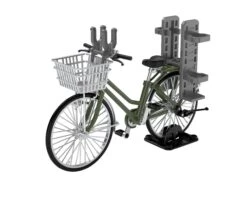 TomyTec Little Armory 1/12 LM007 Commuting Bicycle Defense School Olive Drab