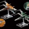 Bandai Star Wars Poe's X-Wing & X-Wing Fighter (The Rise Of Skywalker) 1/144 Scale Model Kit Set