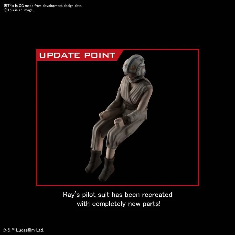 Bandai Star Wars X-Wing Starfighter Red 5 (Rise Of Skywalker) 1/72 Scale Model Kit 8 Bandai Star Wars X-Wing Starfighter Red 5 (Rise Of Skywalker) 1/72 Scale Model Kit - Image 6