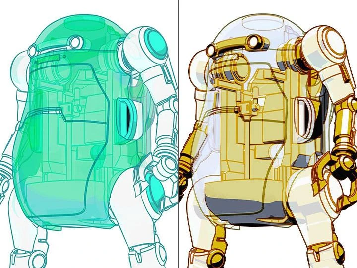 35 Mechatro WeGo Robots Cream Soda & Crystal Gold Model Kit Set 3 35 Mechatro WeGo Robots Cream Soda & Crystal Gold Model Kit Set