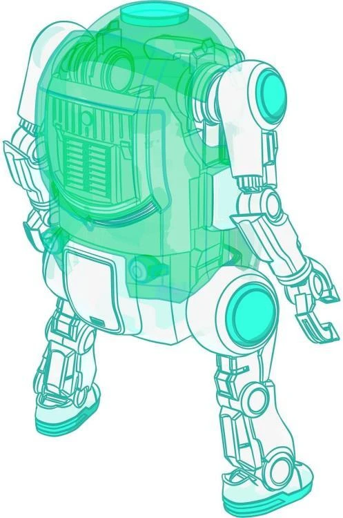 35 Mechatro WeGo Robots Cream Soda & Crystal Gold Model Kit Set 7 35 Mechatro WeGo Robots Cream Soda & Crystal Gold Model Kit Set - Image 5