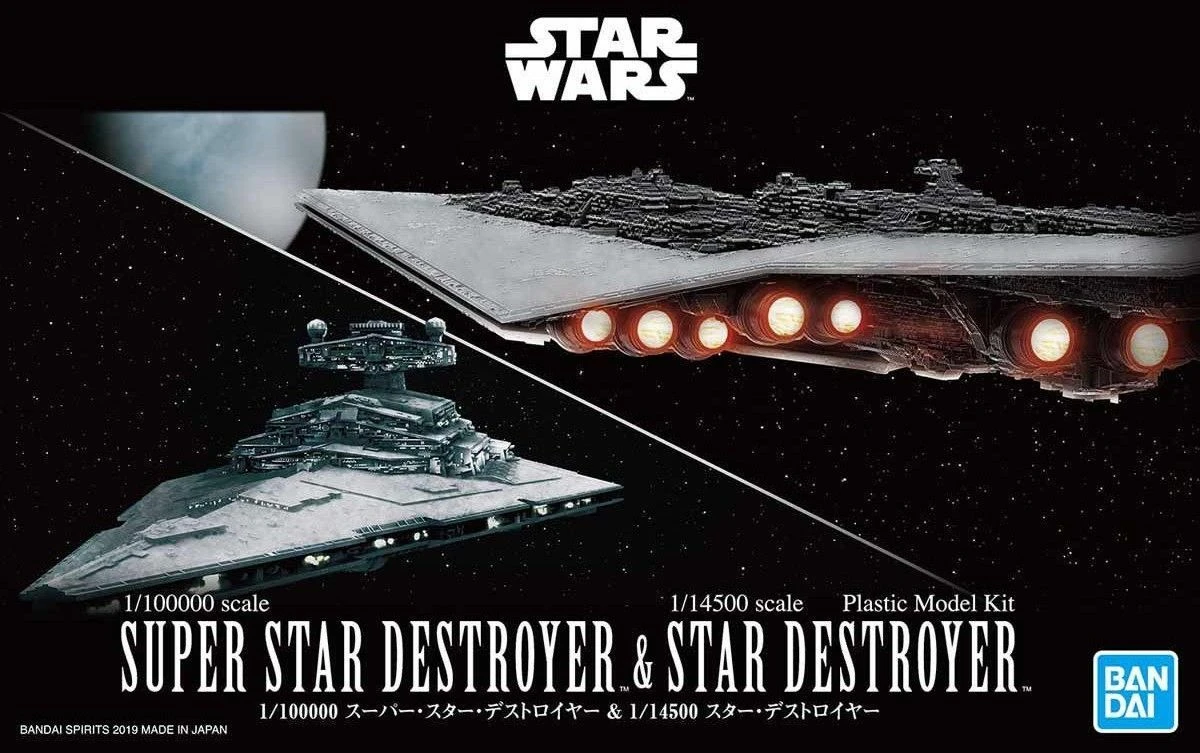 Bandai Star Wars Star Destroyer & Super Star Destroyer Model Kit Two-Pack 4 Bandai Star Wars Star Destroyer & Super Star Destroyer Model Kit Two-Pack - Image 2