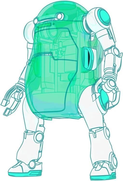 35 Mechatro WeGo Robots Cream Soda & Crystal Gold Model Kit Set 6 35 Mechatro WeGo Robots Cream Soda & Crystal Gold Model Kit Set - Image 4