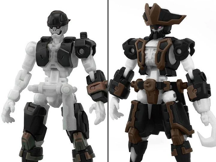 Number 57 Armored Puppet Pirate Mr.J 1/24 Scale Model Kit Set 3 Number 57 Armored Puppet Pirate Mr.J 1/24 Scale Model Kit Set