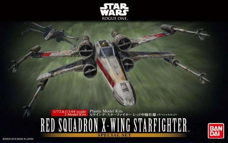 Bandai 1/72 & 1/144 Red Squadron X-Wing Starfighter Special Set Rouge One 4 Bandai 1/72 & 1/144 Red Squadron X-Wing Starfighter Special Set Rouge One - Image 2