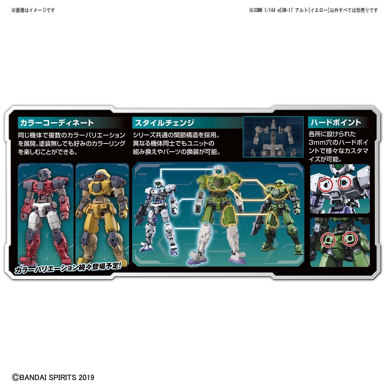 Bandai 1/144 30MM EEMX-17 ALTO (YELLOW) 12 Bandai 1/144 30MM EEMX-17 ALTO (YELLOW) - Image 10