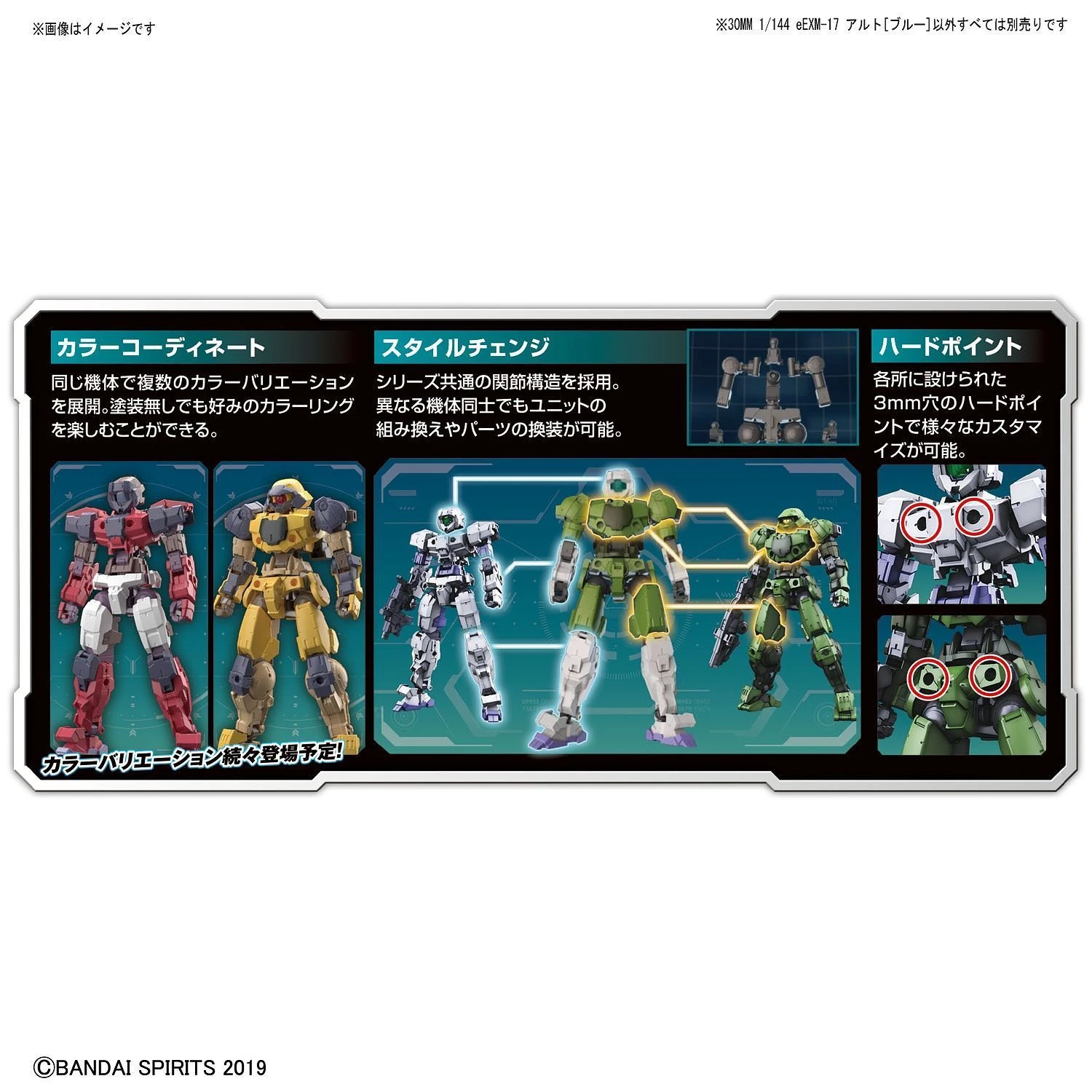 Bandai 1/144 30MM EEMX-17 ALTO (BLUE) 12 Bandai 1/144 30MM EEMX-17 ALTO (BLUE) - Image 10