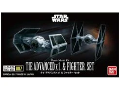Bandai Star Wars Vehicle Model #007 TIE Advanced X1 & Fighter Set 1/144 Scale Model Kit -Bandai Sales Store hqdefault