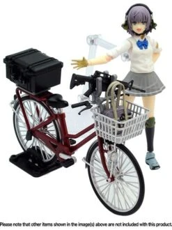 TomyTec Little Armory 1/12 LM005 Commuting Bicycle Defense School Maroon -Bandai Sales Store tmt31211 8